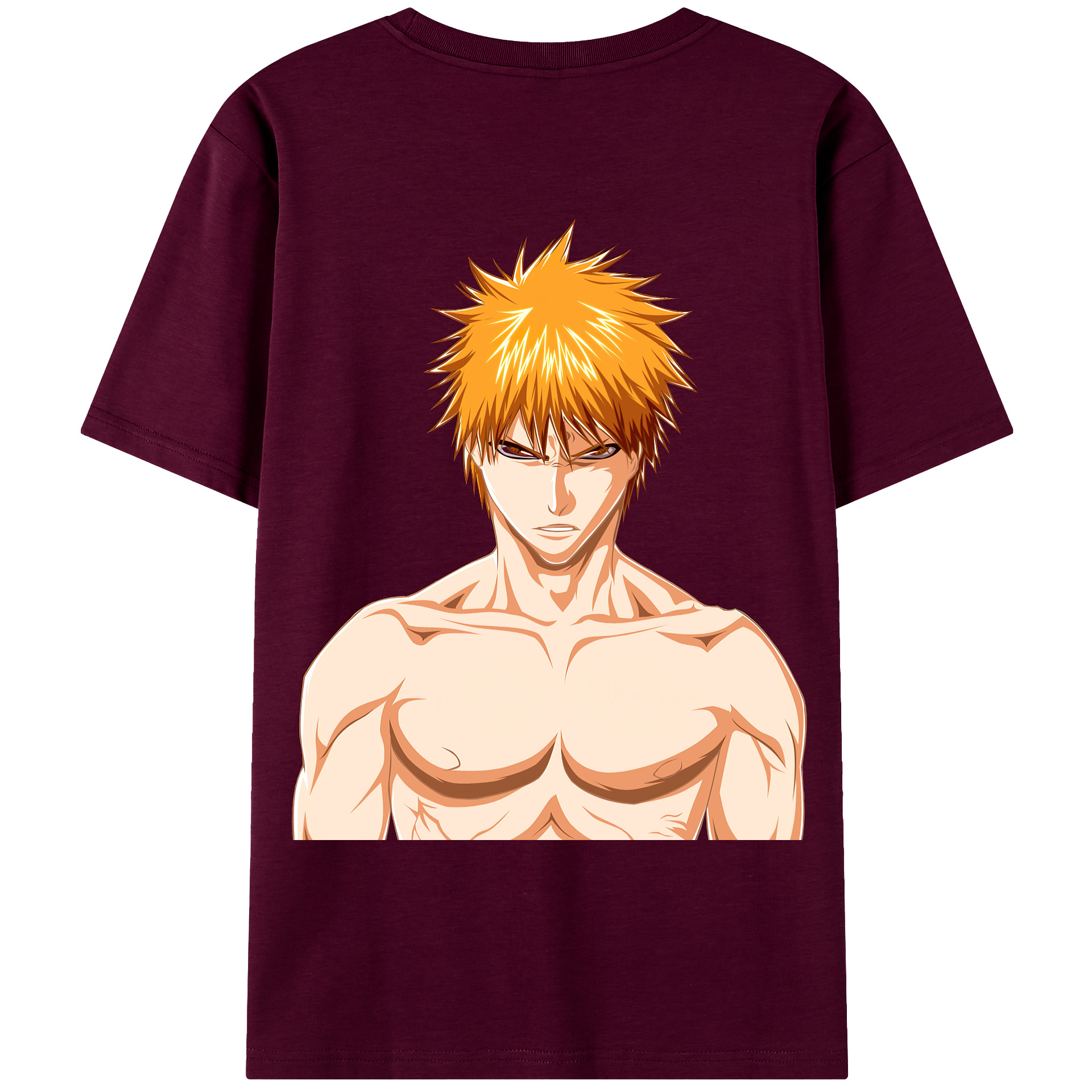 （画像用） ブリーチ 黒崎一護（くろさき いちご）BLEACH Kurosaki Ichigo レディース半袖Tシャツ(バックプリント)